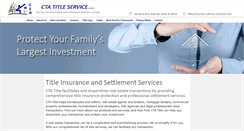 Desktop Screenshot of ctatitle.com