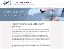 Tablet Screenshot of ctatitle.com